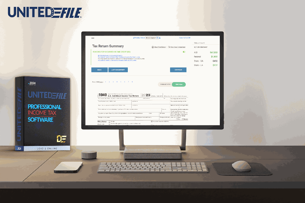 United Efile Professional Tax Software 1040 Pro Crosslink